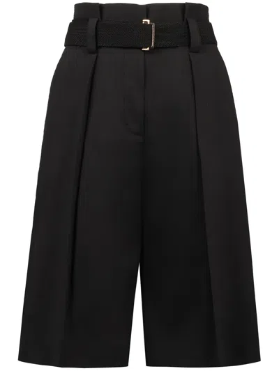 AGNONA BELTED SHORTS