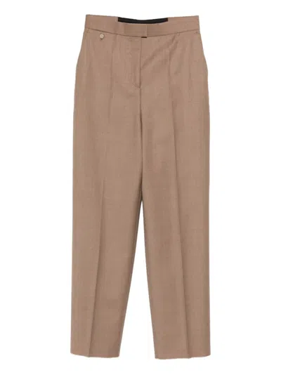 AGNONA BUTTON-POCKET TAILORED TROUSERS