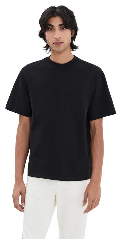 AGOLDE ASHA MOCK NECK TEE BLACK
