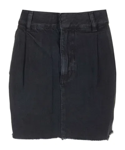 AGOLDE BELT-LOOP DENIM SKIRT