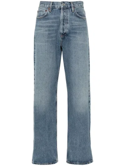 AGOLDE FRAN MID-RISE STRAIGHT-LEG JEANS