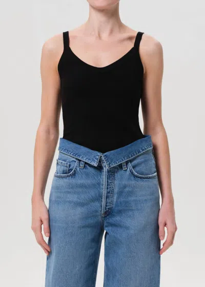 AGOLDE JORDAN TANK TOP IN BLACK