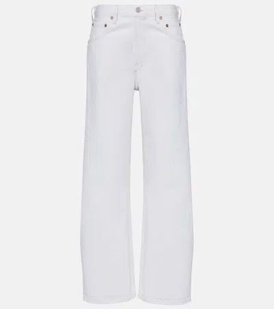 AGOLDE LOW CURVE MID-RISE WIDE-LEG JEANS