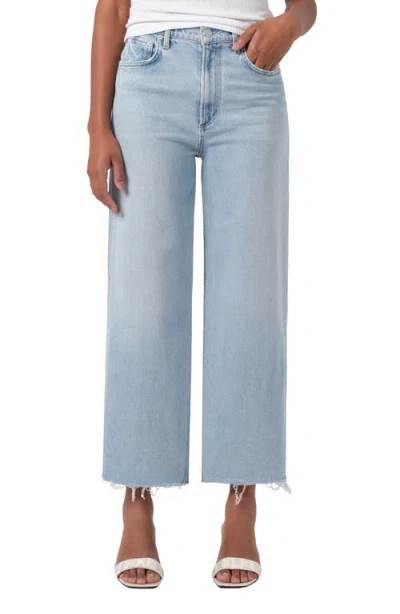 AGOLDE AGOLDE REN RAW HEM HIGH WAIST ANKLE WIDE LEG JEANS