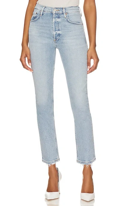 AGOLDE RILEY HIGH RISE STRAIGHT CROP JEANS