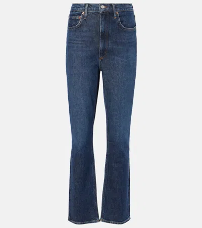 AGOLDE STOVEPIPE HIGH-RISE STRAIGHT JEANS