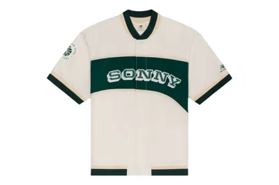 AIMÉ LEON DORE AIME LEON DORE X NEW BALANCE SONNY NY WARM UP TOP CREAM/GREEN