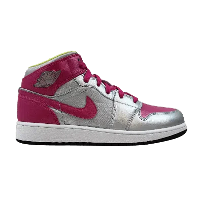 AIR JORDAN AIR JORDAN 1 MID 'METALLIC SILVER FUSION PINK'