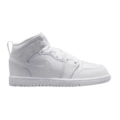 AIR JORDAN AIR JORDAN 1 MID PS 'TRIPLE WHITE' 2023