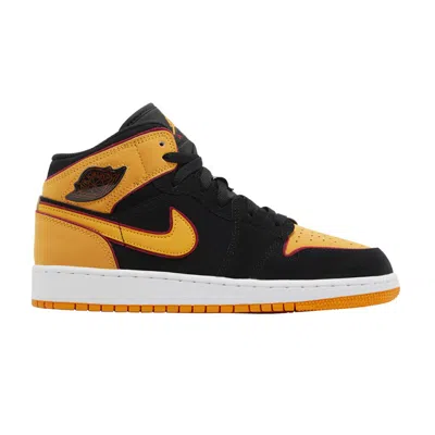 AIR JORDAN AIR JORDAN 1 MID SE GS 'VIVID ORANGE' | BLACK | KID'S SIZE 4