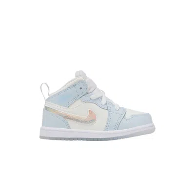 AIR JORDAN AIR JORDAN 1 MID SE TD 'GLITTER SWOOSH' | BLUE | INFANT SIZE 10