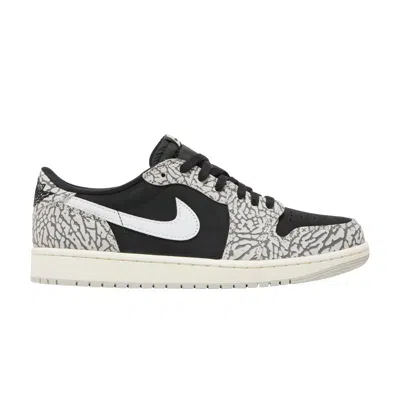 AIR JORDAN AIR JORDAN 1 RETRO LOW OG 'BLACK CEMENT'