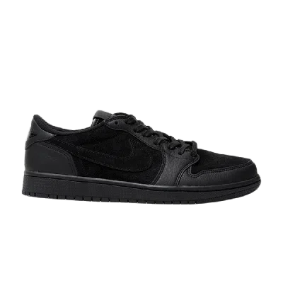 AIR JORDAN AIR JORDAN 1 RETRO LOW OG PREMIUM 'TRIPLE BLACK'