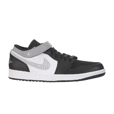 AIR JORDAN AIR JORDAN 1 STRAP LOW 'BLACK MATTE SILVER'