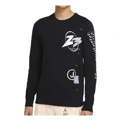 AIR JORDAN Air Jordan 23 Air logo Printing Athleisure Casual Sports Long Sleeves 'Black'