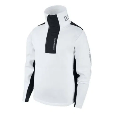 AIR JORDAN Air Jordan 23 Engineered Stand Collar Knit Contrasting Colors Half Zipper White