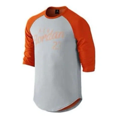 AIR JORDAN Air Jordan 3/4 Raglant-shirt 'Red/Grey'