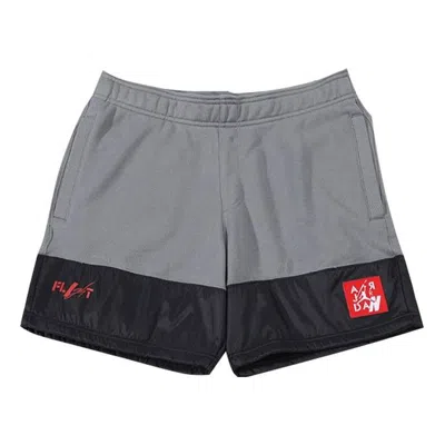 AIR JORDAN Air Jordan 4 Legacy Knit Basketball Sports Shorts 'Grey Black'
