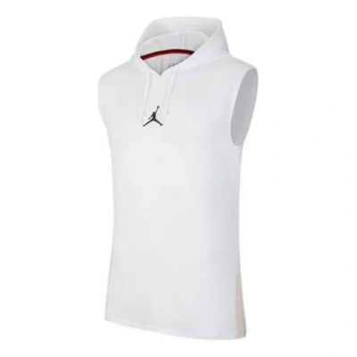 AIR JORDAN Air Jordan Air Dri-Fit Back Alphabet Printing hooded Vest White