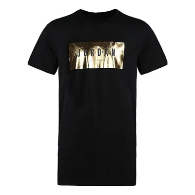 AIR JORDAN Air Jordan Alt-Hem Foil Pure T-shirt 'Black Gold'