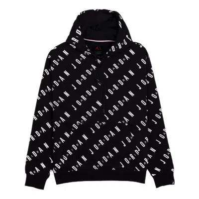 AIR JORDAN Air Jordan AOP Fleece Pullover 'Black White'