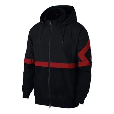 AIR JORDAN Air Jordan Casual Sports Hooded Jacket 'Black Red'