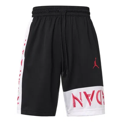 AIR JORDAN Air Jordan Contrasting Colors Breathable Basketball Sports Shorts Black