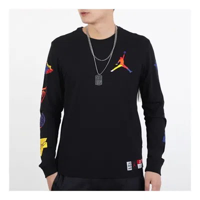 AIR JORDAN Air Jordan DNA Casual Sports Pullover Round Neck Long Sleeves Black