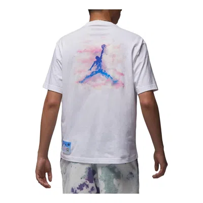 AIR JORDAN Air Jordan Dongdan Logo T-Shirt 'White Purple'