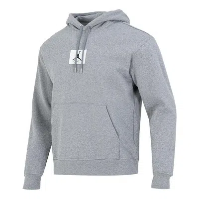 AIR JORDAN Air Jordan Drawstring Knit Hoodie Men's Grey