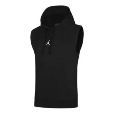 AIR JORDAN Air Jordan Dri-FIT Sport Sleeveless Breathable Solid Color Pullover hooded Vest Black