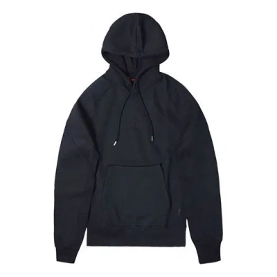 AIR JORDAN Air Jordan Embroidered Fleece Lined Drawstring Pullover Black