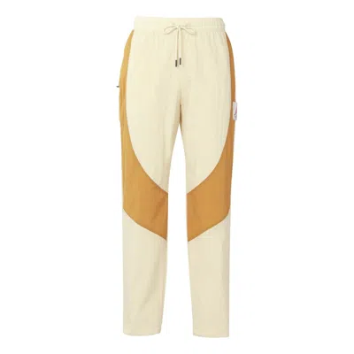 AIR JORDAN Air Jordan Flight Contrasting Colors Breathable Drawstring Sports Pants Yellow