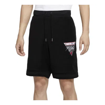 AIR JORDAN Air Jordan Flight Diamond Casual Sports Knit Shorts Black