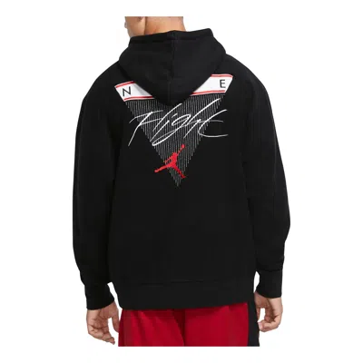 AIR JORDAN Air Jordan Flight logo Printing Woven Casual Sports Pullover Black