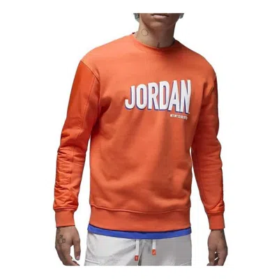 AIR JORDAN Air Jordan Flight MVP Crew-neck Sweatshirt 'Rush Orange White'