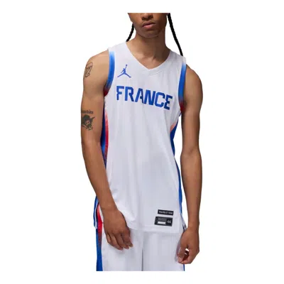 AIR JORDAN Air Jordan France Limited Home Basketball Jersey 'White Hyper Royal'