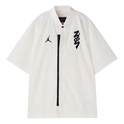 AIR JORDAN Air Jordan FW22 Logo Zion Shirt 'White Black'