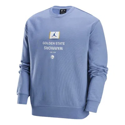 AIR JORDAN Air Jordan Golden State Warriors Courtside NBA Fleece Crew-Neck Sweatshirt Asia Sizing 'Ashen Slate'