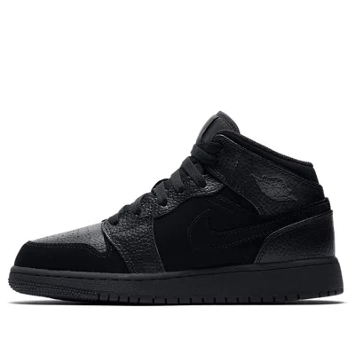 AIR JORDAN (GS) Air Jordan 1 Mid 'All Black'