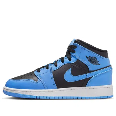 AIR JORDAN (GS) Air Jordan 1 Mid 'Blue Black'