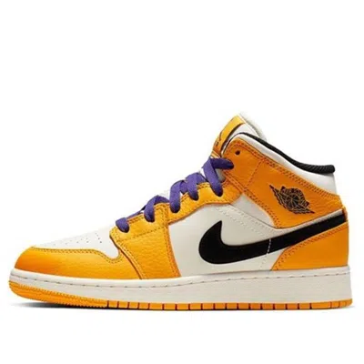 AIR JORDAN (GS) Air Jordan 1 Mid 'Lakers Gold'