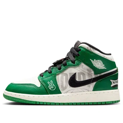 AIR JORDAN (GS) Air Jordan 1 Mid SE 'Pine Green'