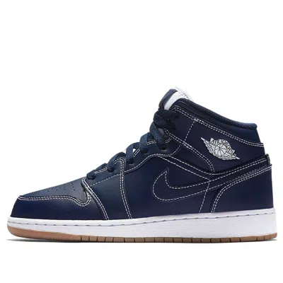 AIR JORDAN (GS) Air Jordan 1 Retro Mid 'Obsidian'