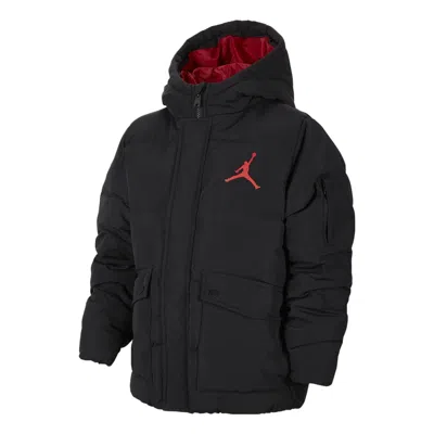 AIR JORDAN (GS) Air Jordan Air Puffer Jacket 'Black Red'