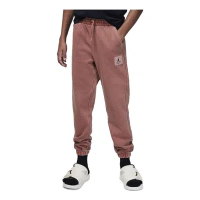 AIR JORDAN (GS) AIR JORDAN FLIGHT FLEECE SWEATPANTS 'PINK WHITE'