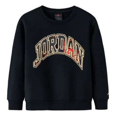 AIR JORDAN (GS) Air Jordan Plaid Crewneck 'Black'