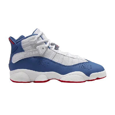 AIR JORDAN AIR JORDAN JORDAN 6 RINGS GS 'WHITE TRUE BLUE'