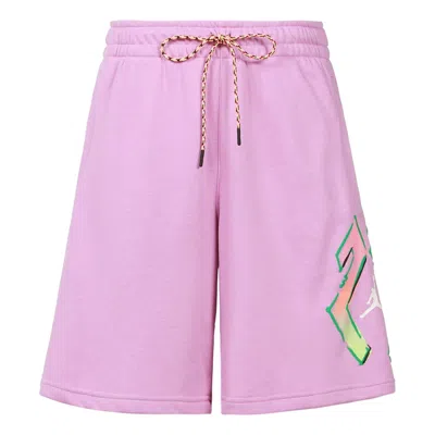 AIR JORDAN Jordan Alphabet Pattern  Straight Shorts Men's Purple