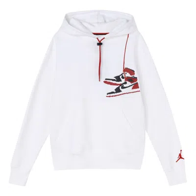 AIR JORDAN Air Jordan Jumpman Holiday Sports Hooded Pullover For Men White